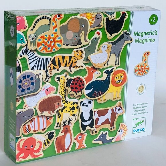 New Sealed Djeco Magnimo Wooden Magnetic Animals for 2 Years Plus - Picture 12 of 15